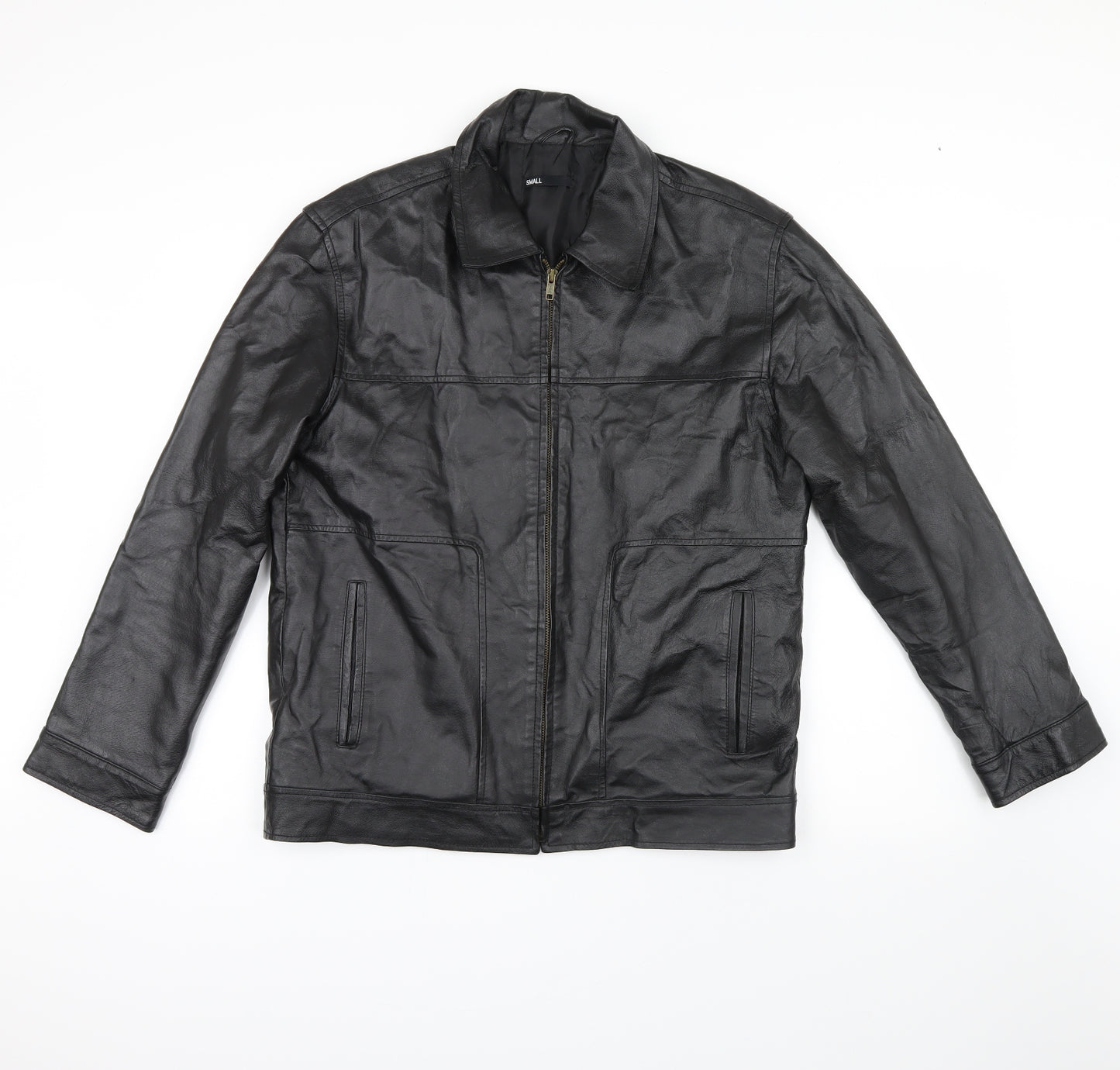 ethelaustin Mens Black   Biker Jacket Size S