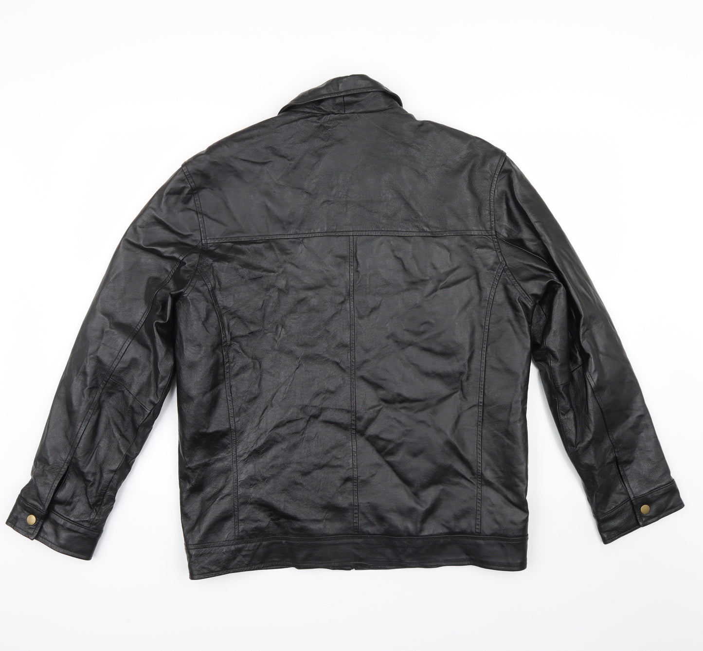 ethelaustin Mens Black   Biker Jacket Size S