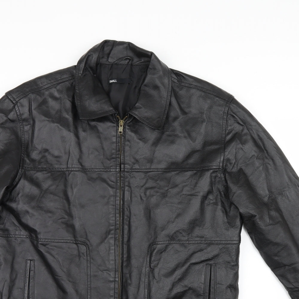 ethelaustin Mens Black   Biker Jacket Size S