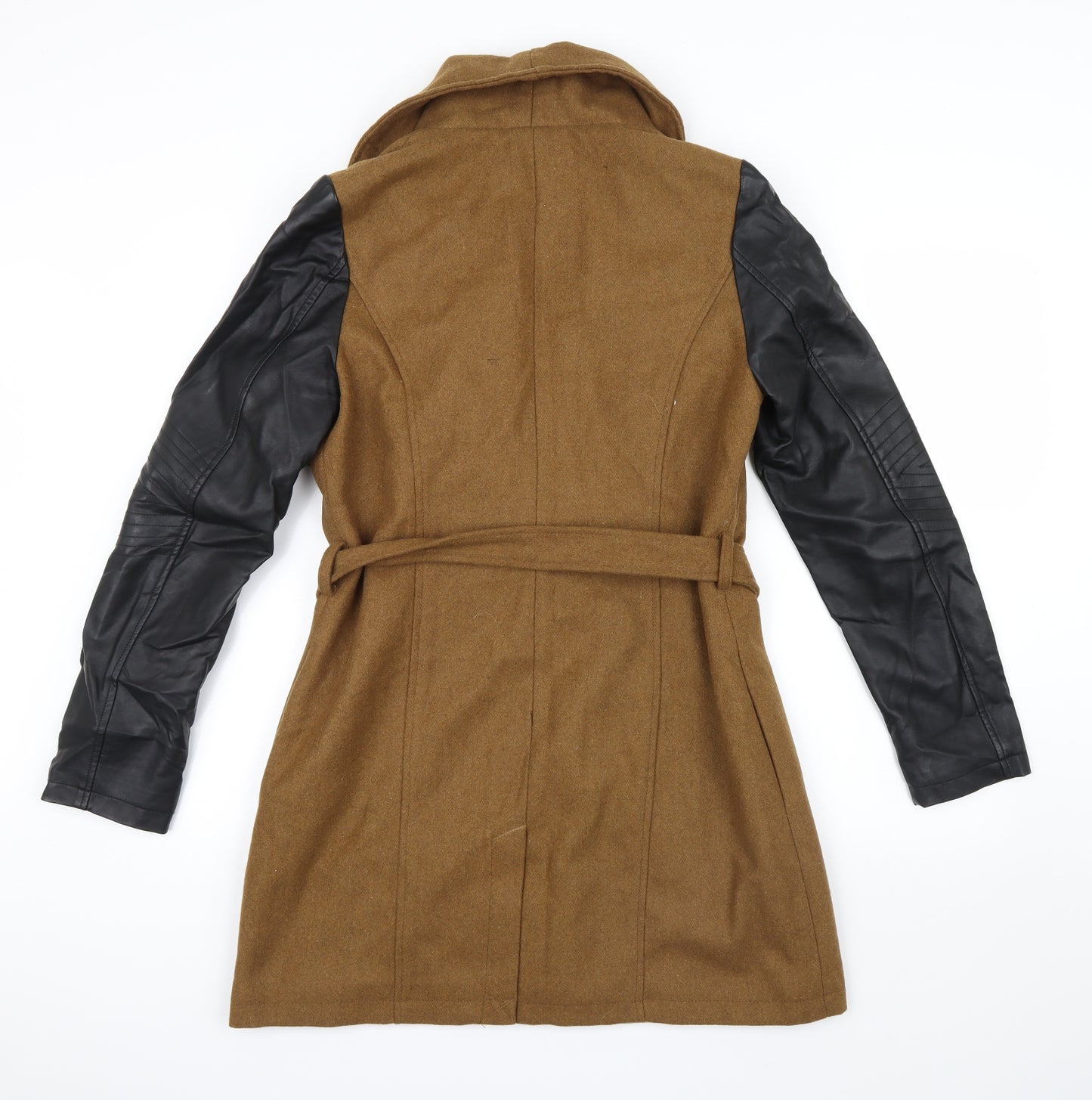 Brave Soul Womens Brown   Trench Coat Coat Size 10
