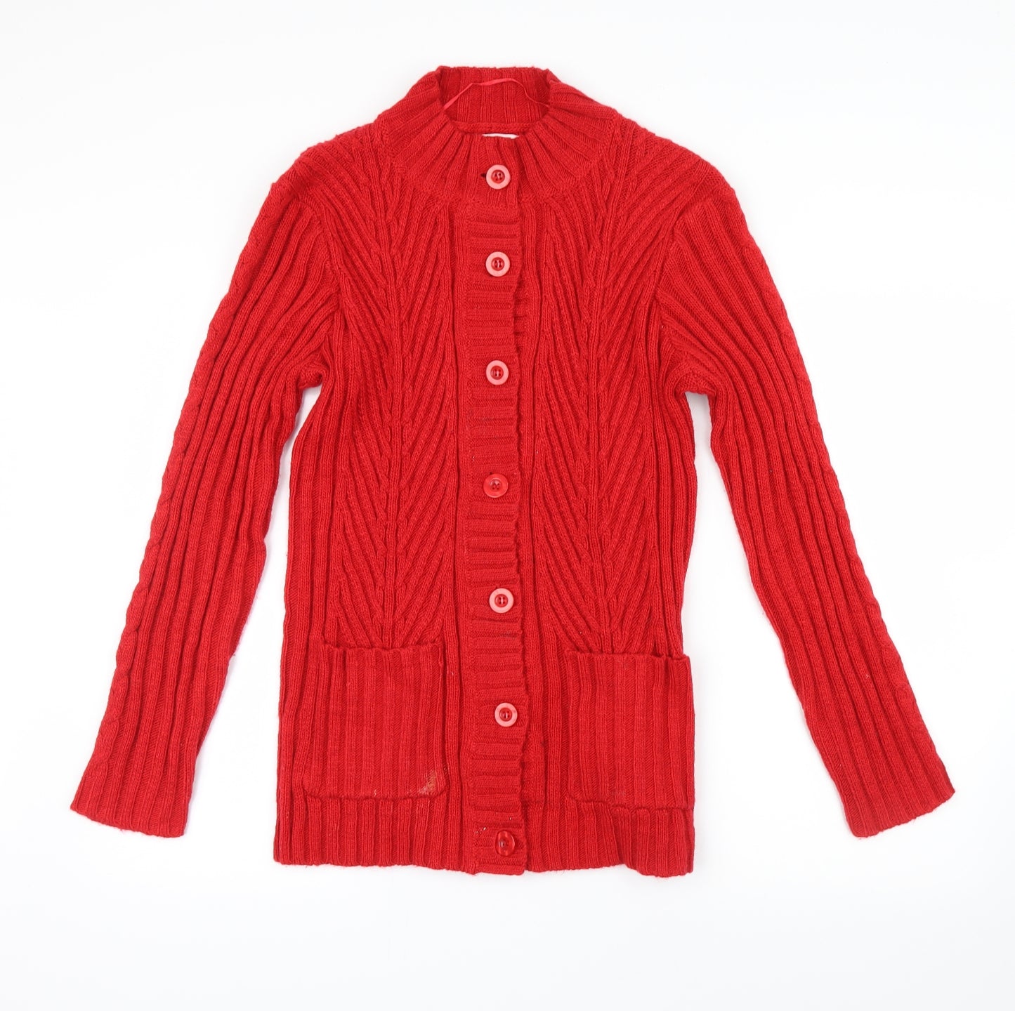 Damart Womens Red   Cardigan Jumper Size 10