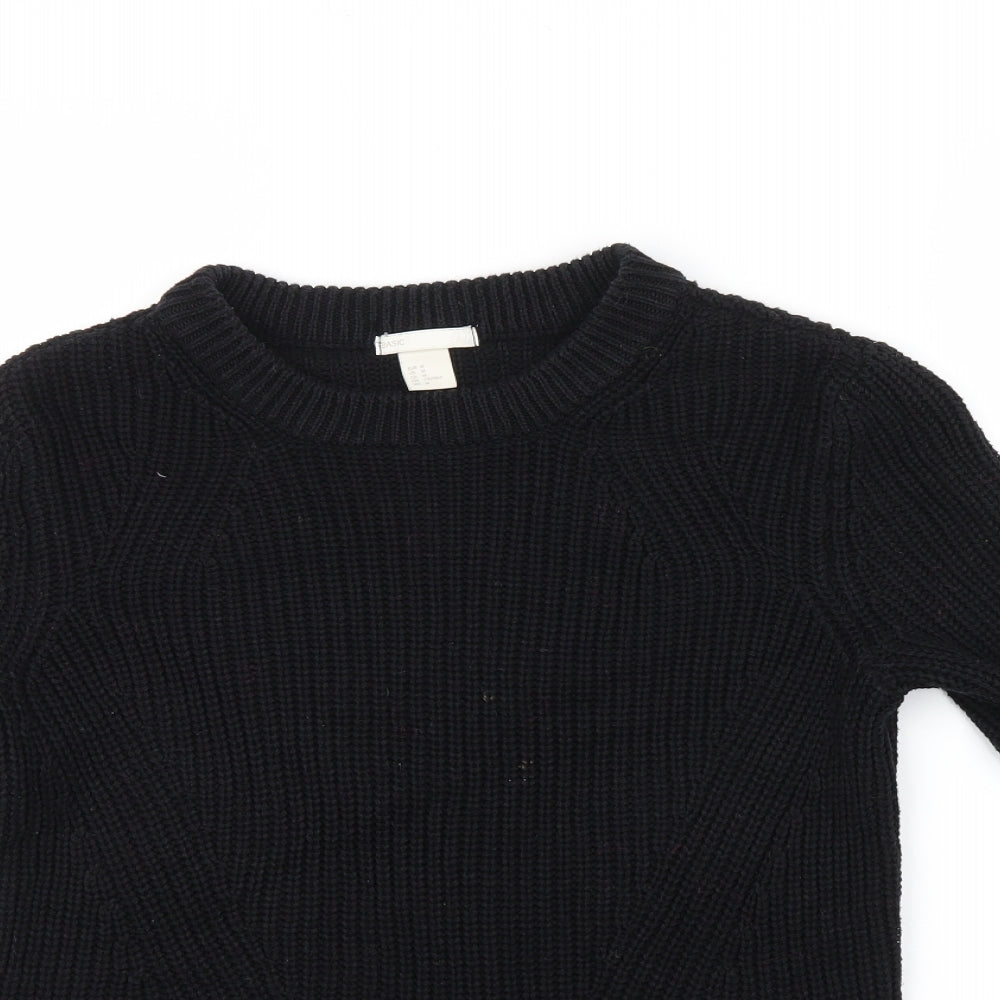 H&M Womens Black   Pullover Jumper Size M