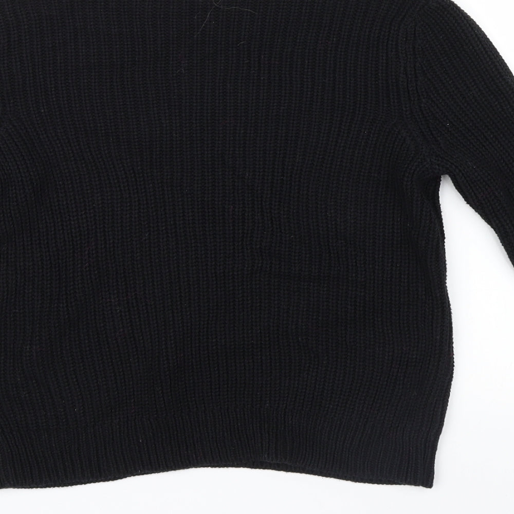 H&M Womens Black   Pullover Jumper Size M