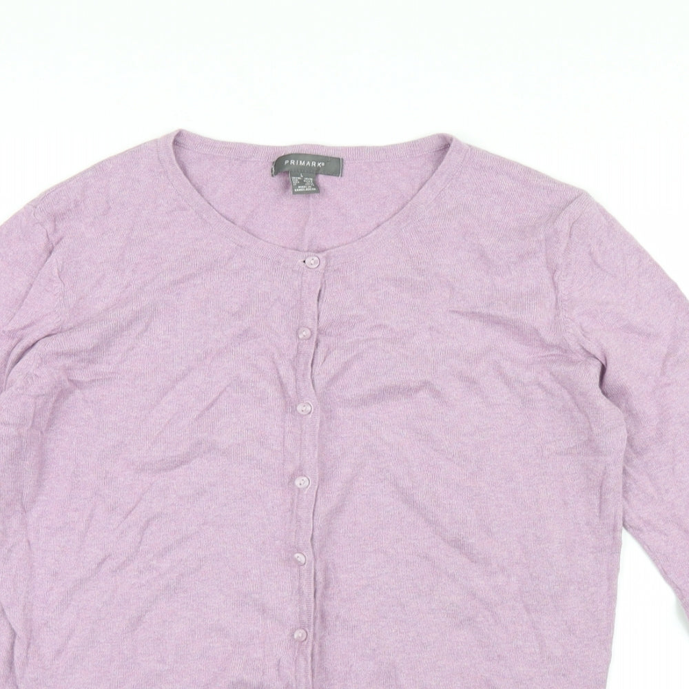 Primark Womens Purple   Cardigan Jumper Size L