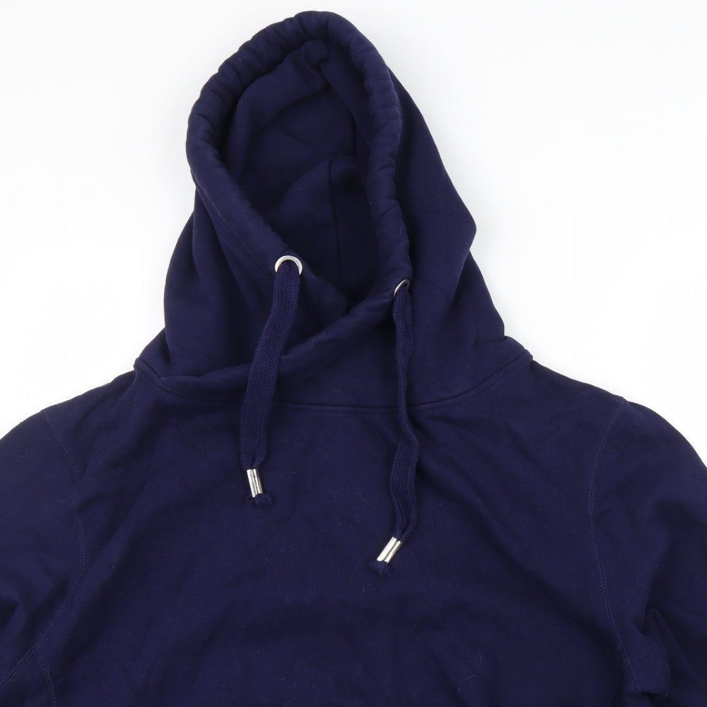 Awdis Mens Blue   Pullover Hoodie Size XL