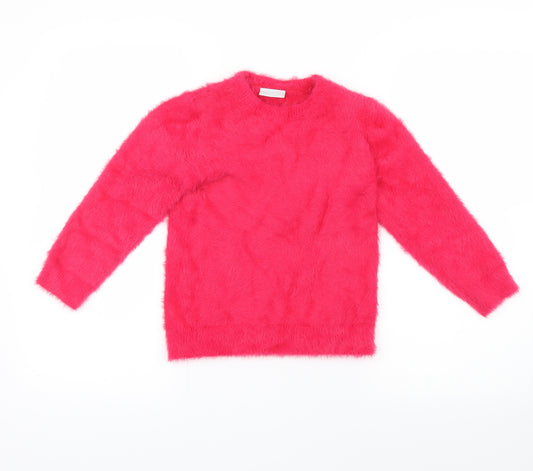 Matalan Girls Pink   Pullover Jumper Size 7 Years