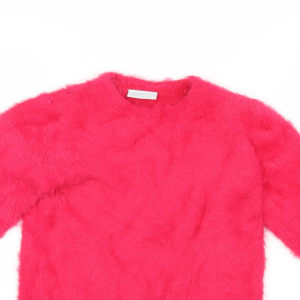 Matalan Girls Pink   Pullover Jumper Size 7 Years