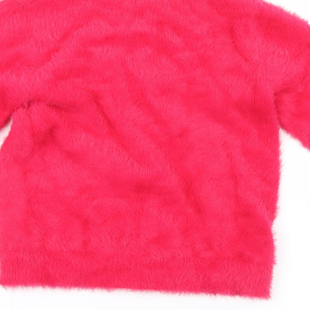 Matalan Girls Pink   Pullover Jumper Size 7 Years