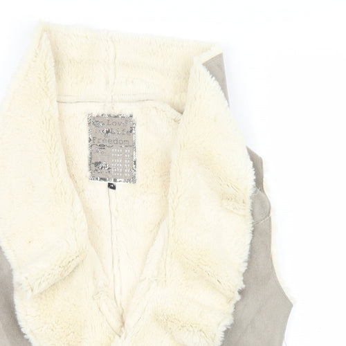 New Look Womens Grey   Windbreaker Waistcoat Size 14