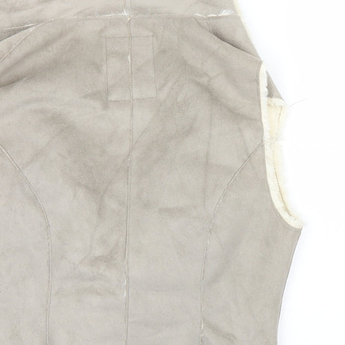 New Look Womens Grey   Windbreaker Waistcoat Size 14