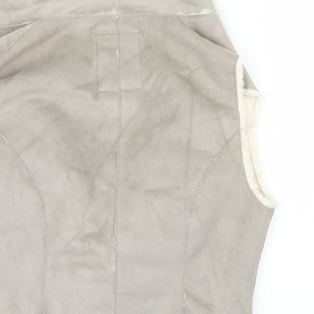 New Look Womens Grey   Windbreaker Waistcoat Size 14