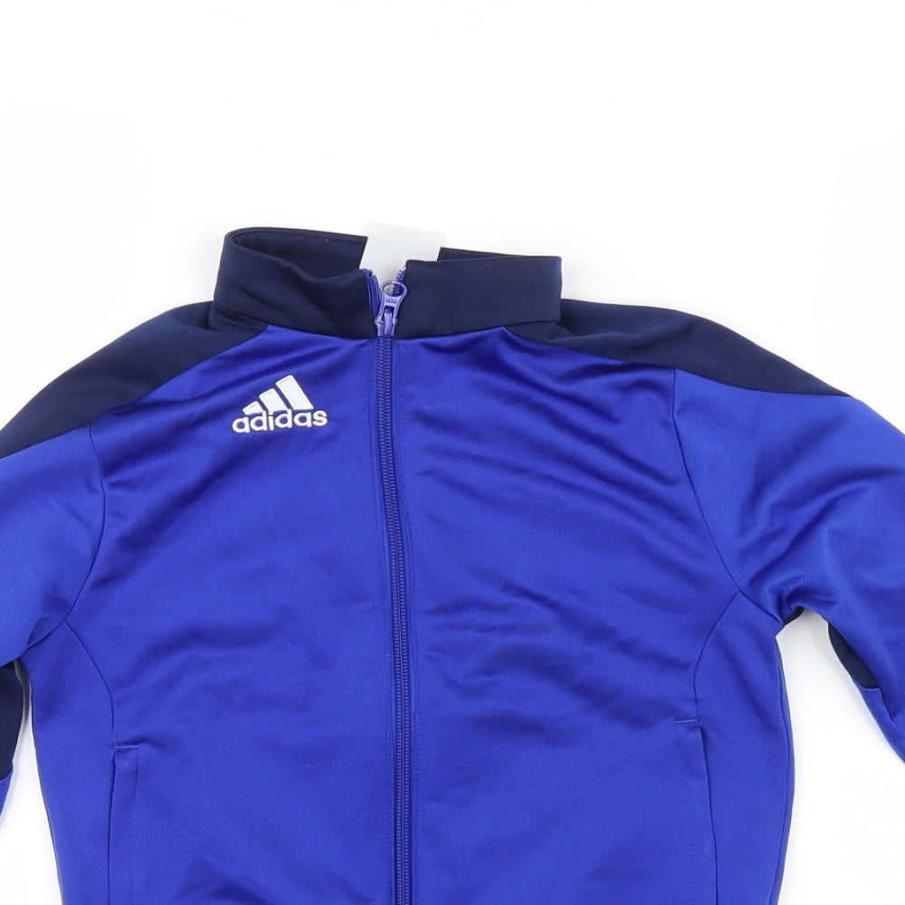 adidas Boys Blue   Bomber Jacket Jacket Size XS