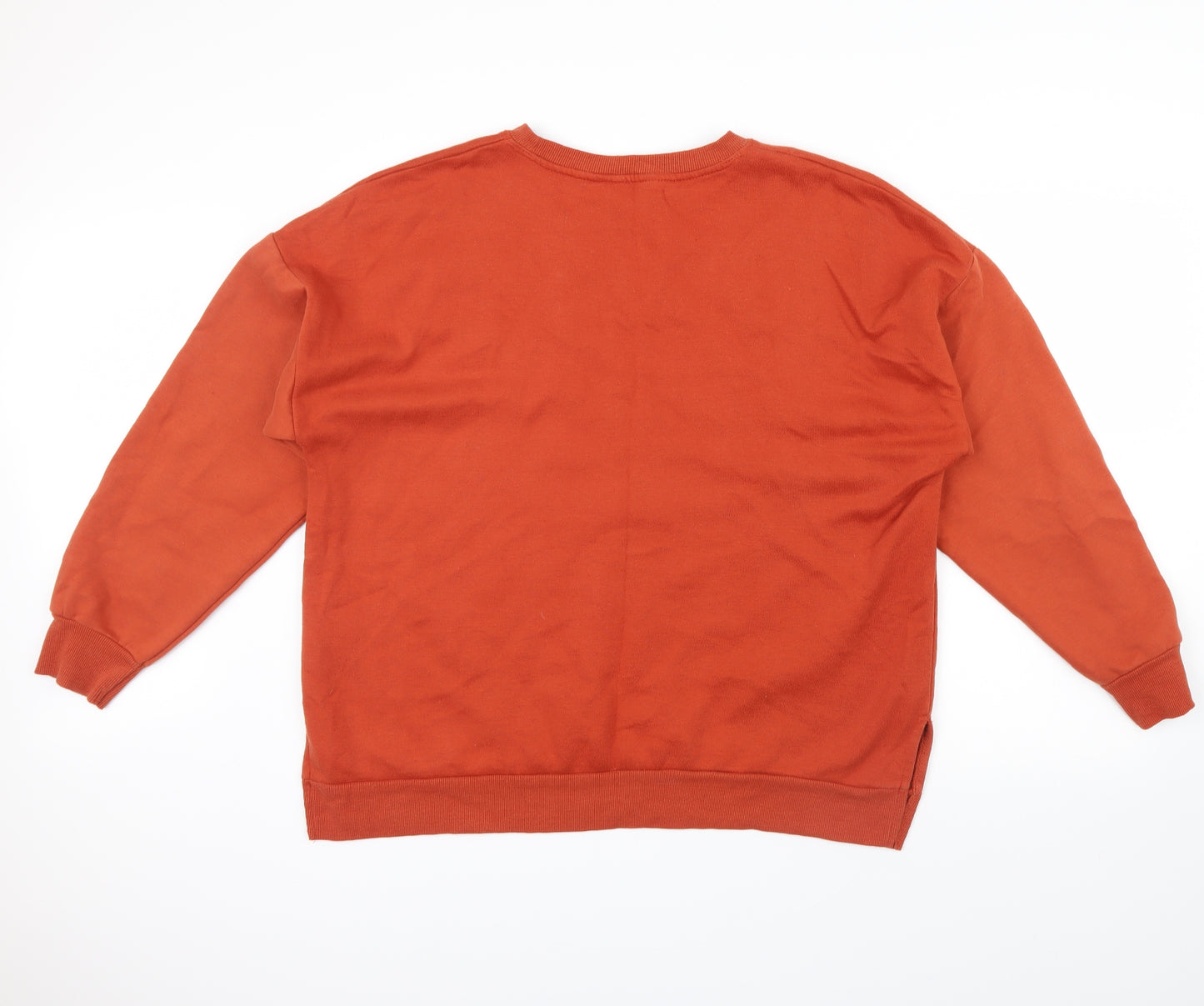 New Look Womens Orange   Pullover Sweatshirt Size 16