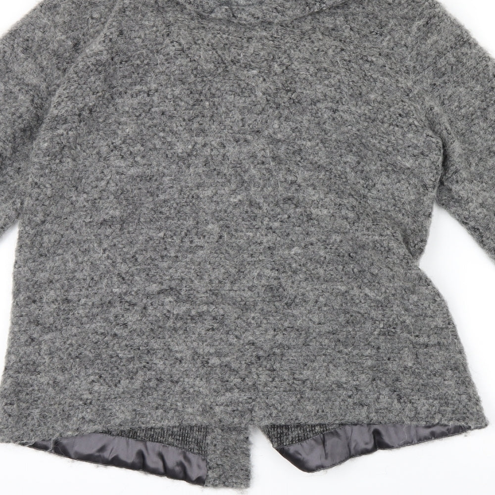 manilu  Womens Grey   Cardigan Jumper Size L