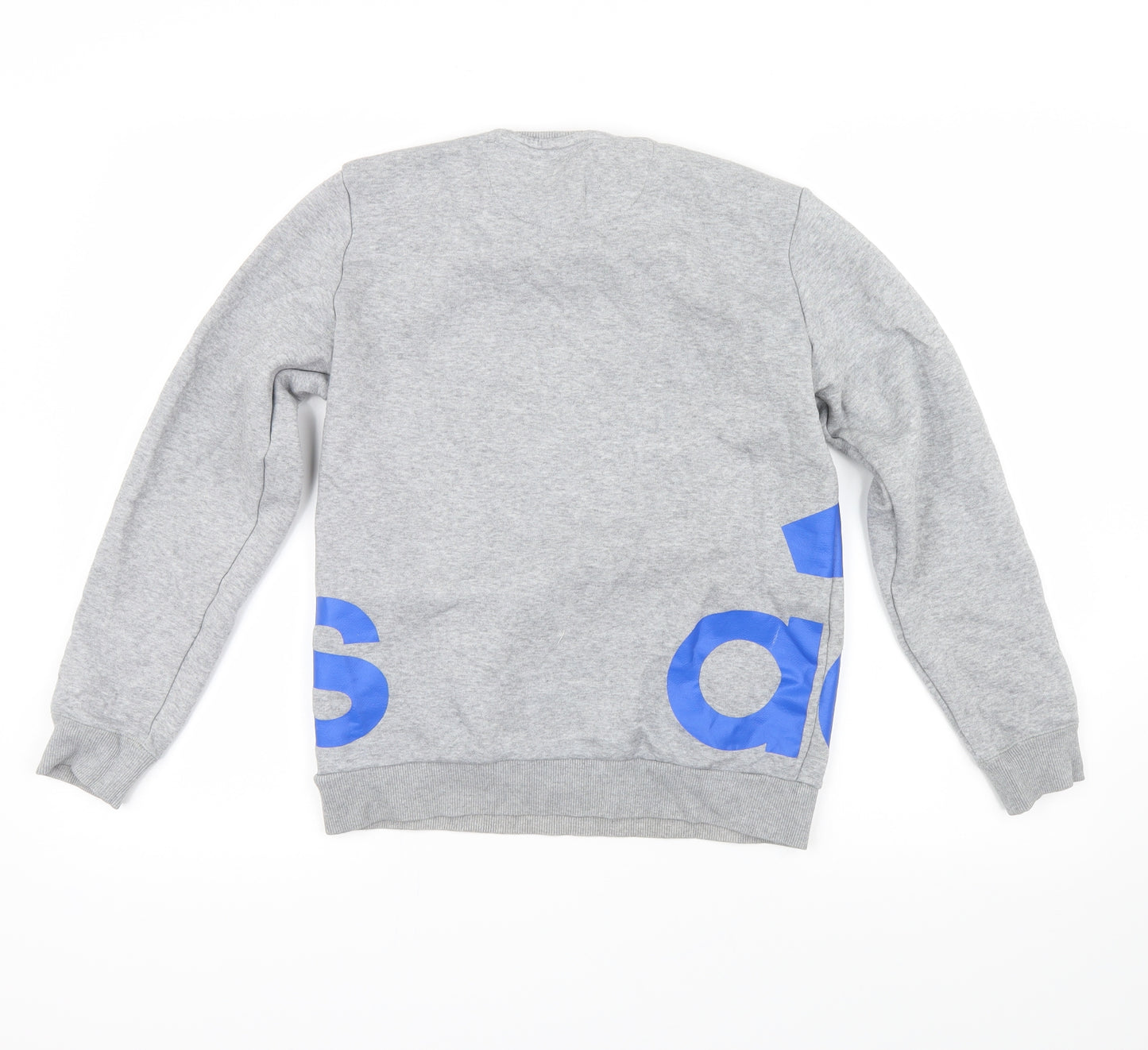 adidas Boys Grey   Pullover Sweatshirt Size 10-11 Years  - adidas logo
