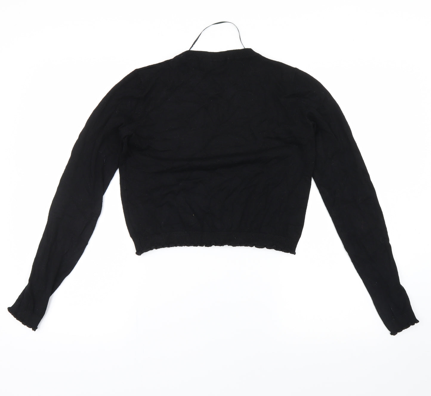 Bershka Womens Black   Pullover Jumper Size XS  - cropped jumper