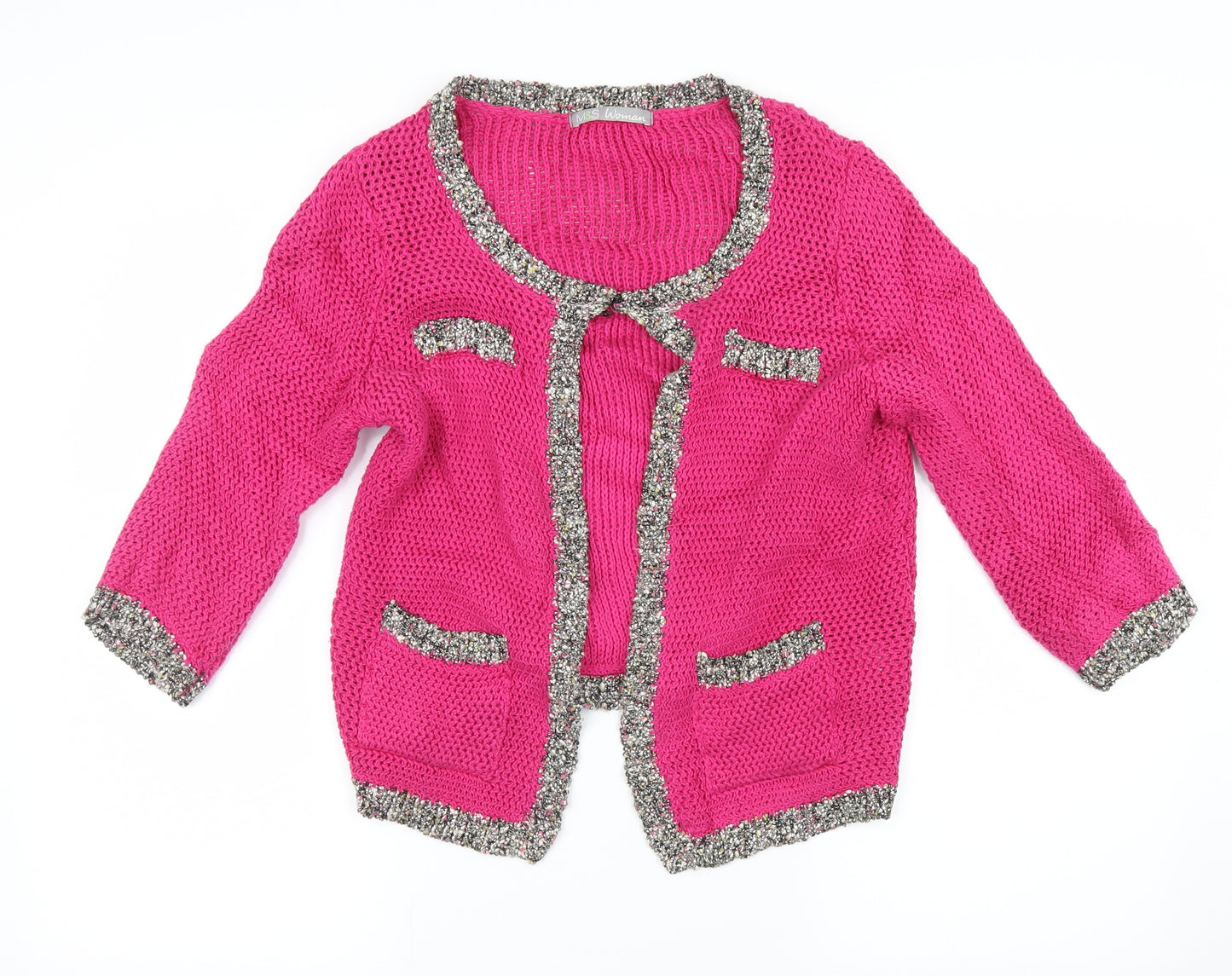 Marks and Spencer Womens Pink   Cardigan Jumper Size 12