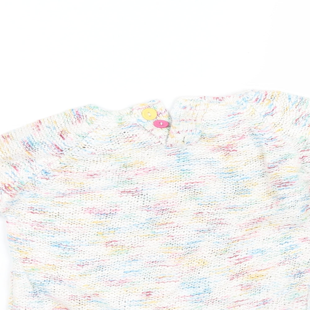 Indigo Girls White   Cardigan Jumper Size 2-3 Years  - multicoloured