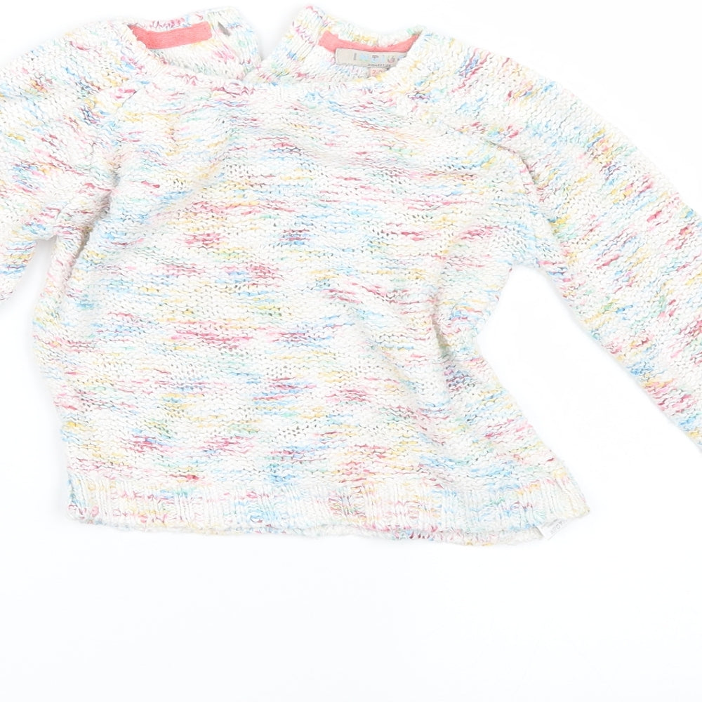 Indigo Girls White   Cardigan Jumper Size 2-3 Years  - multicoloured