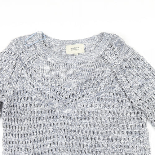Papaya Womens Grey   Pullover Jumper Size M