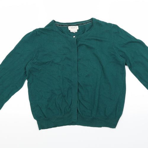 NEXT Womens Green  Knit Cardigan Jumper Size 16