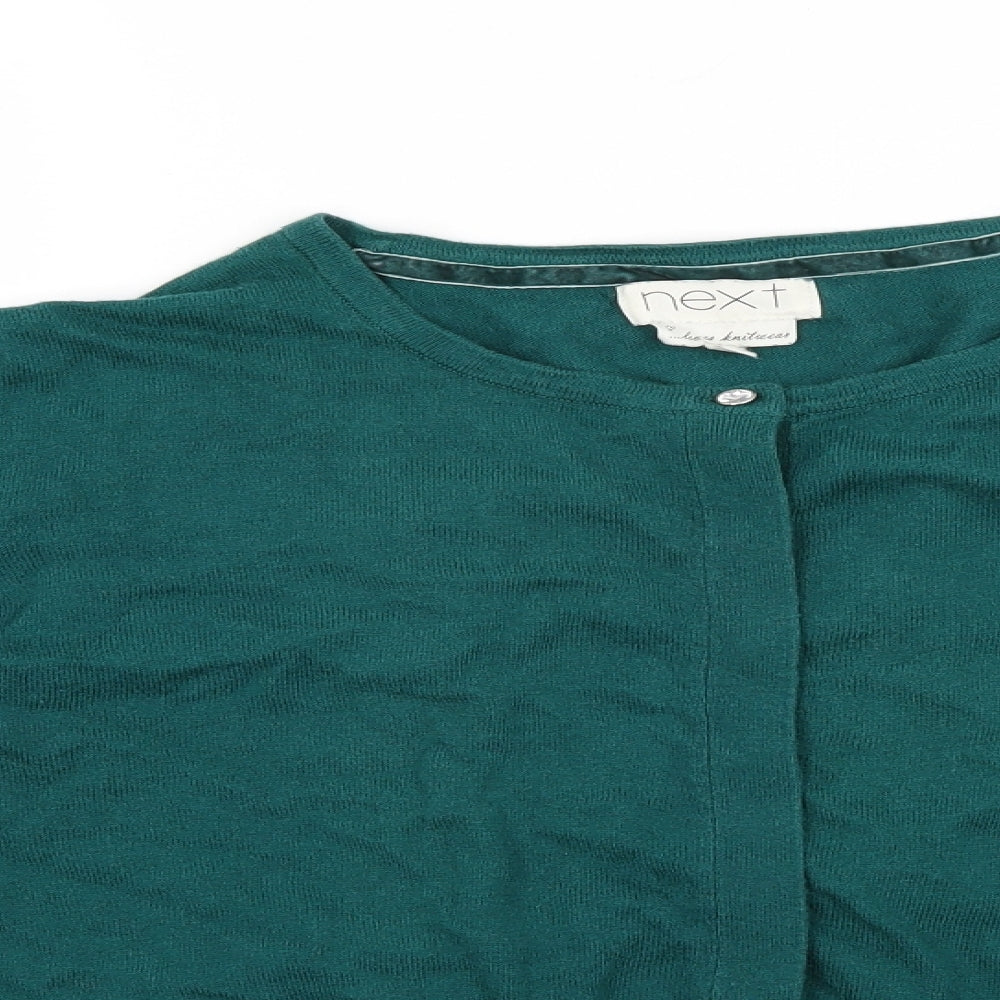NEXT Womens Green  Knit Cardigan Jumper Size 16