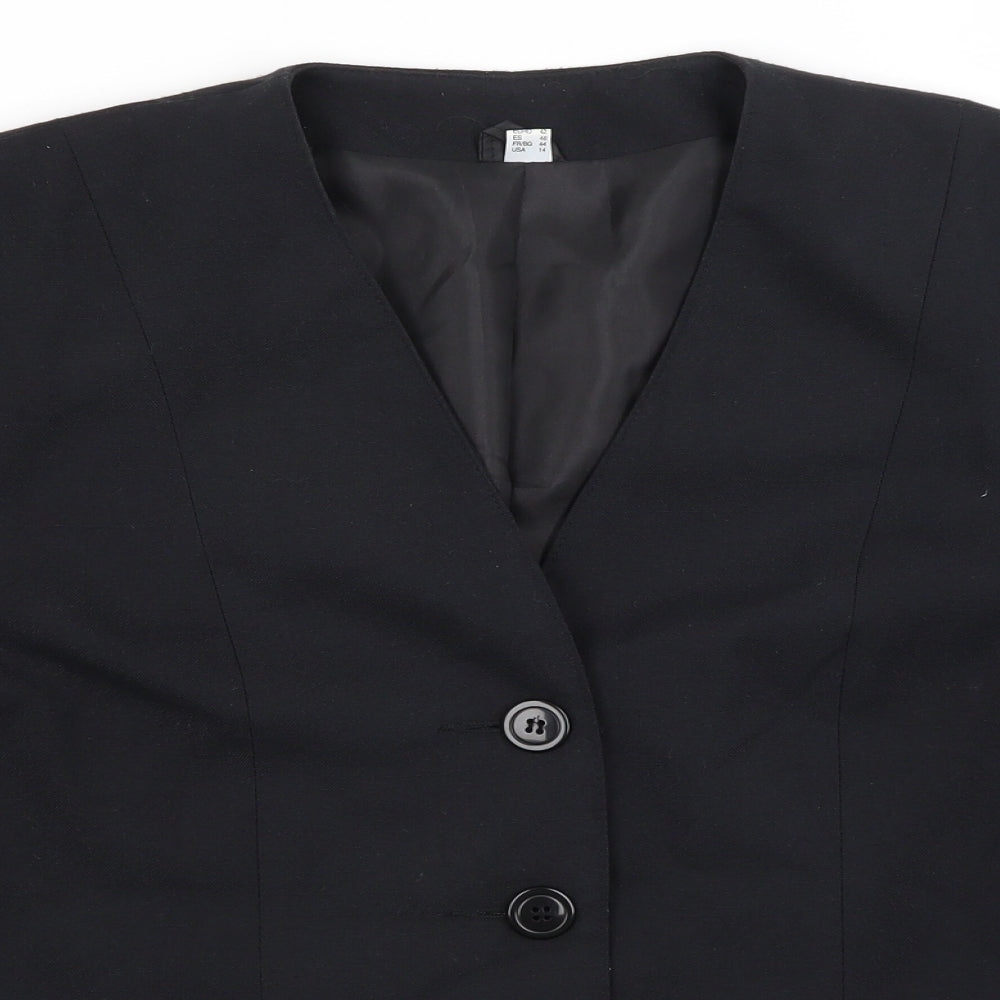 Gayle Glass Collection Womens Blue   Jacket Suit Jacket Size 16  - Pockets