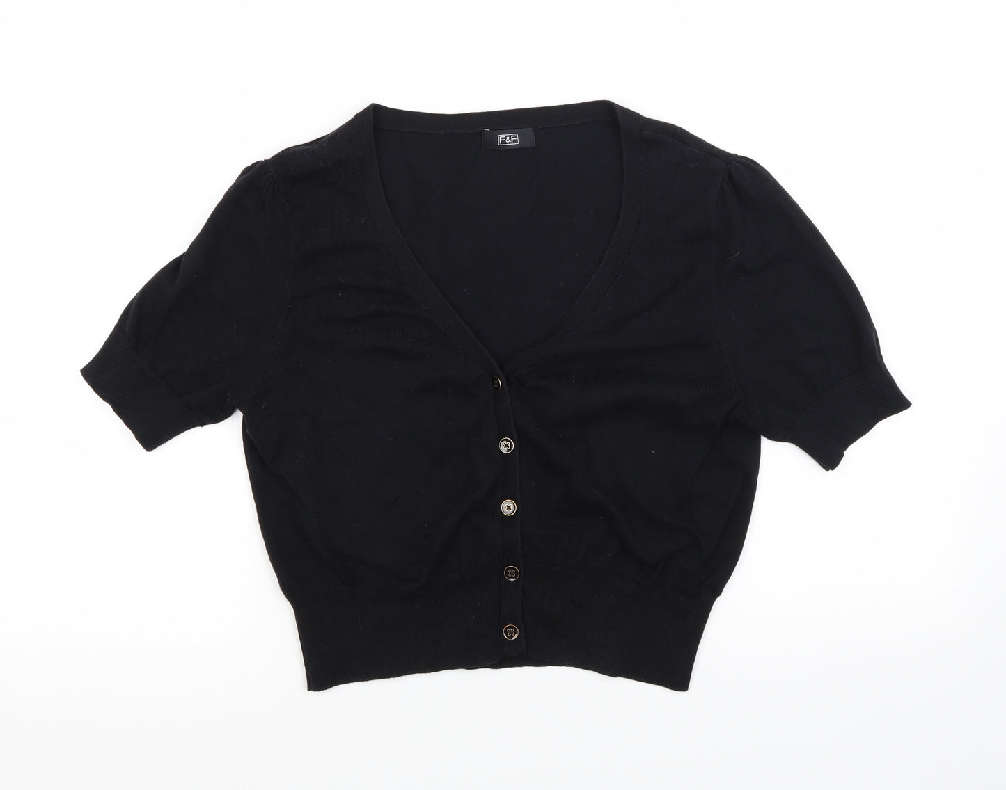 F&F Womens Black   Cardigan Jumper Size 14