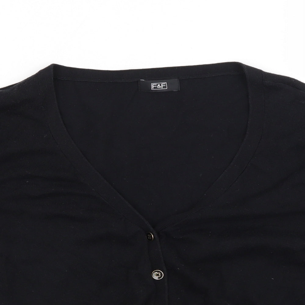 F&F Womens Black   Cardigan Jumper Size 14