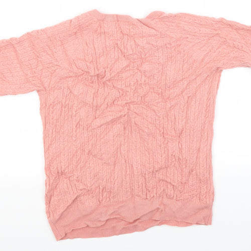 Papaya Womens Pink  Knit Pullover Jumper Size 14