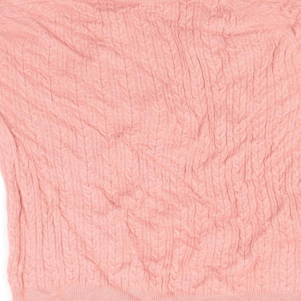 Papaya Womens Pink  Knit Pullover Jumper Size 14