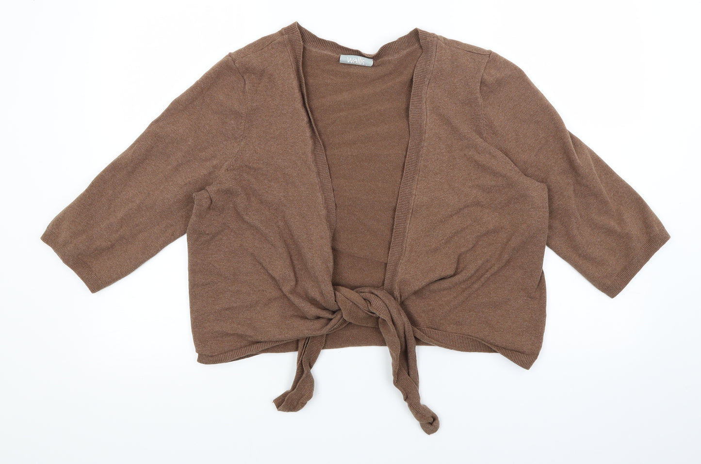 Wallis Womens Brown  Knit Cardigan Jumper Size XL
