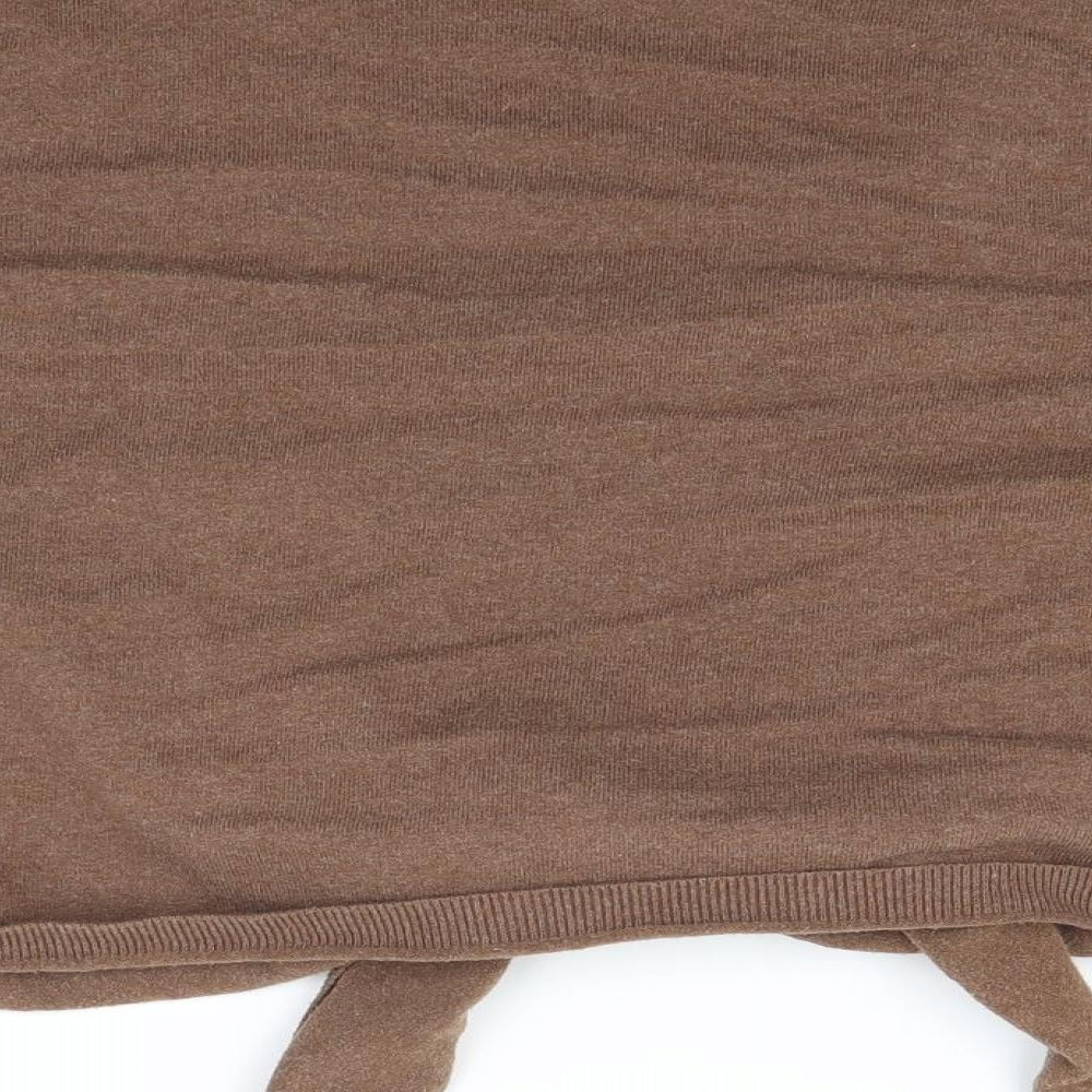 Wallis Womens Brown  Knit Cardigan Jumper Size XL