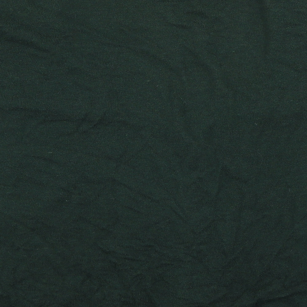 Mango Mens Green  Knit Cardigan Jumper Size L