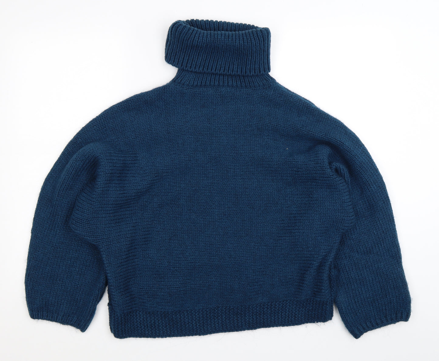 Marks and Spencer Womens Blue Polka Dot Knit Pullover Jumper Size M