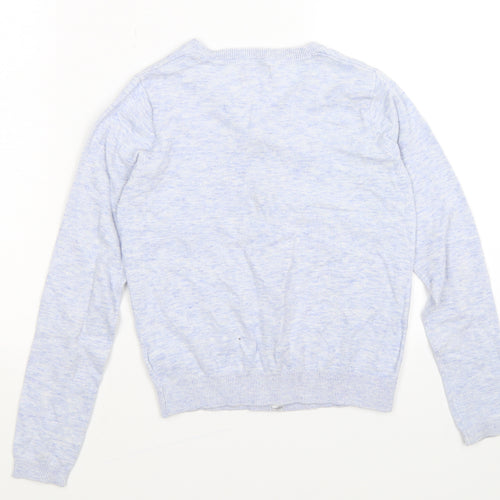 NEXT Girls Blue  Knit Cardigan Jumper Size 9-10 Years