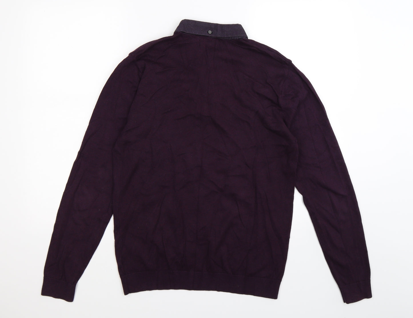NEXT Mens Purple  Knit Pullover Jumper Size M