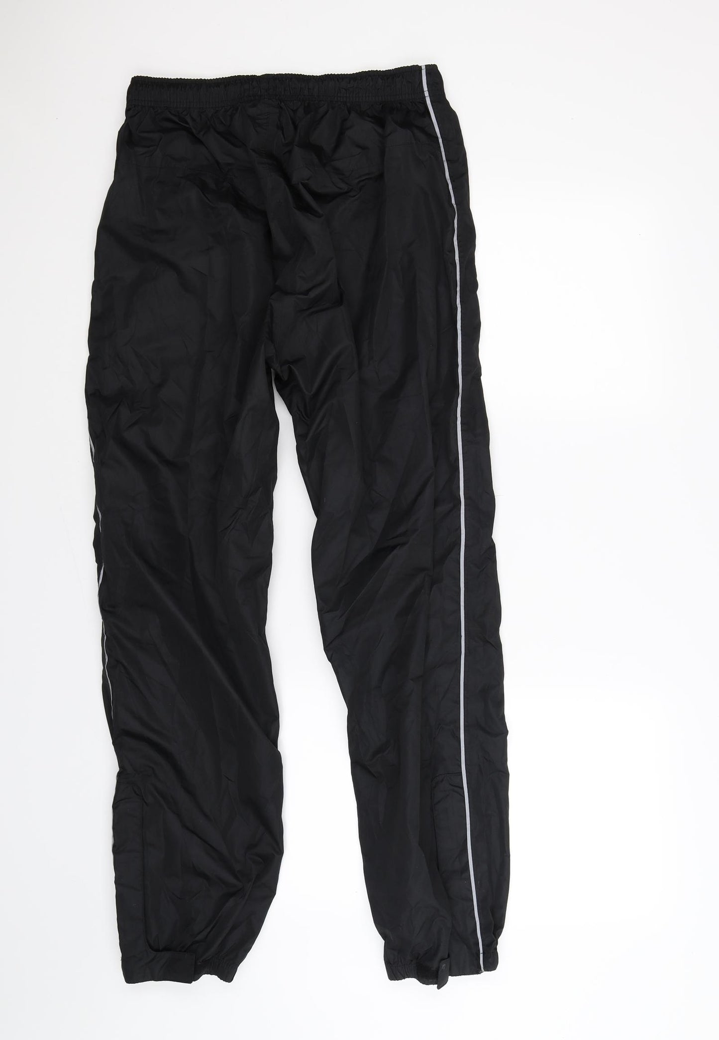 Crane Womens Black   Rain Trousers Trousers Size 16 L28 in