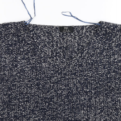 F&F Womens Blue  Knit Pullover Jumper Size 10