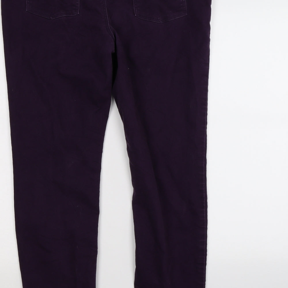 BHS Womens Purple  Denim Jegging Leggings Size 16 L28 in - soft touch