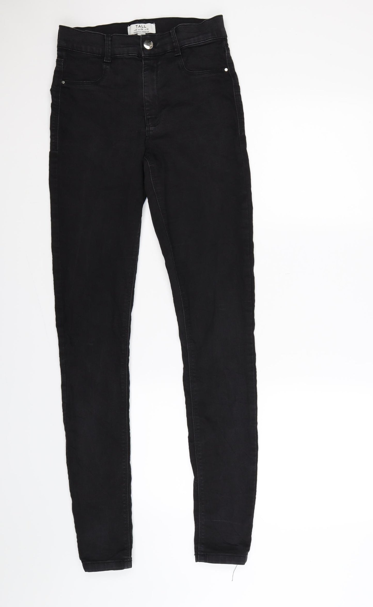 New Look Womens Black  Denim Jegging Leggings Size 10 L31 in