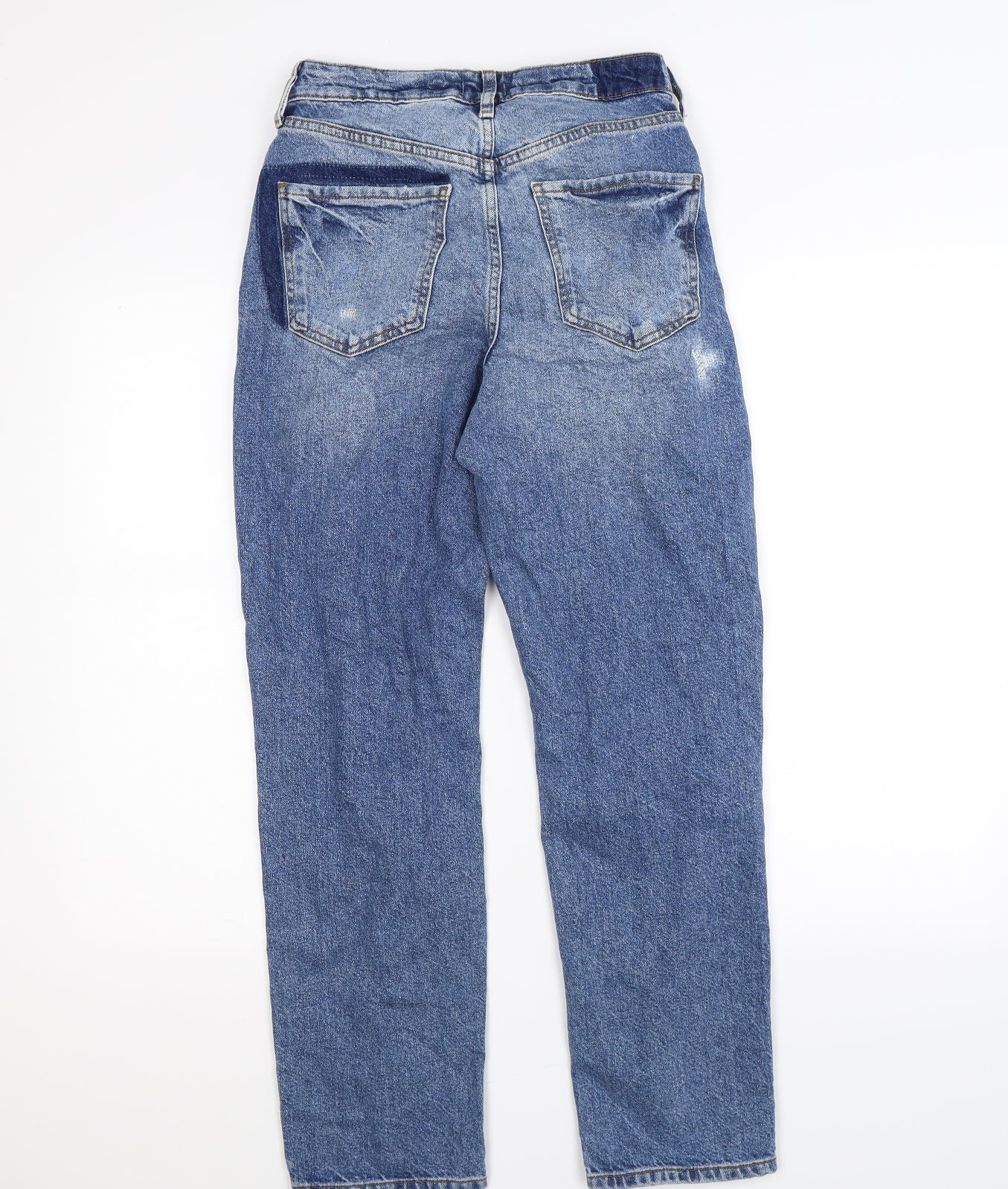 River Island Womens Blue  Denim Straight Jeans Size 10 L27 in