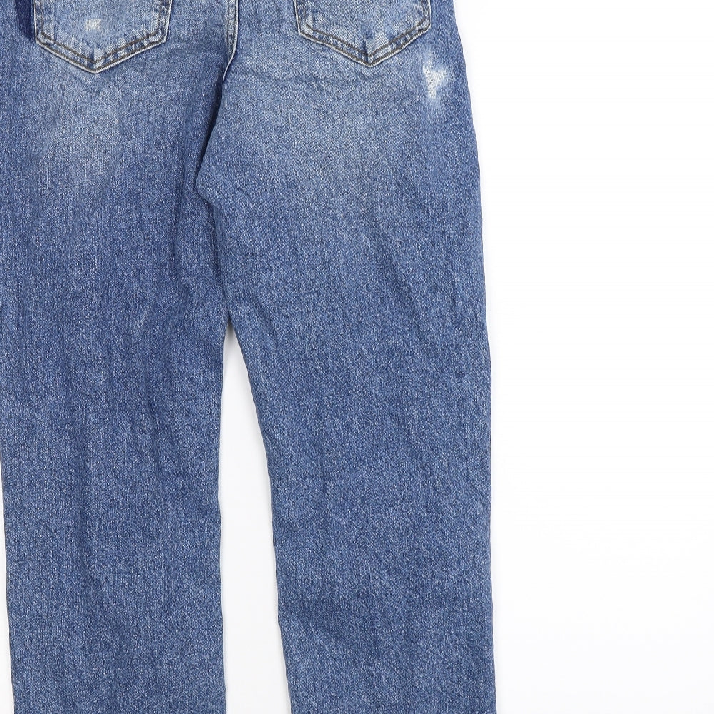 River Island Womens Blue  Denim Straight Jeans Size 10 L27 in