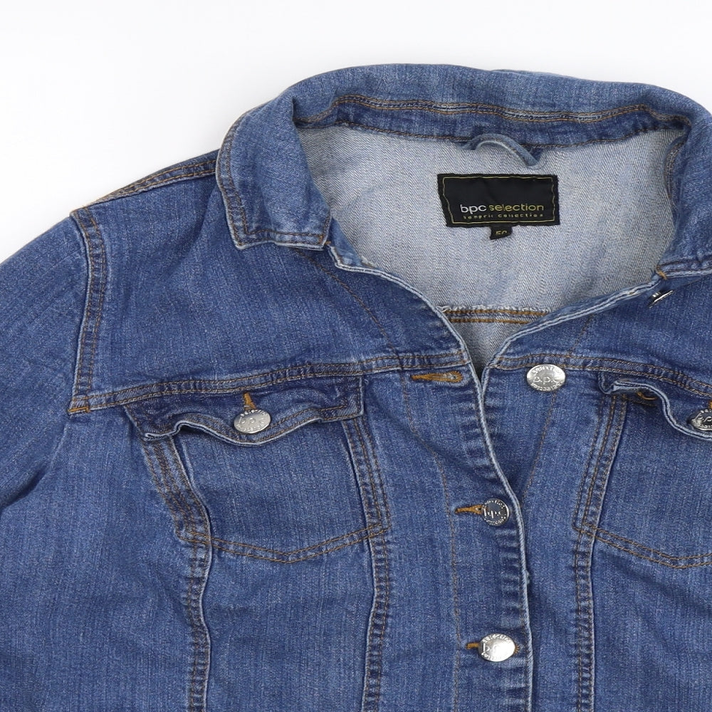 bpc Mens Blue  Denim Jacket  Size XL