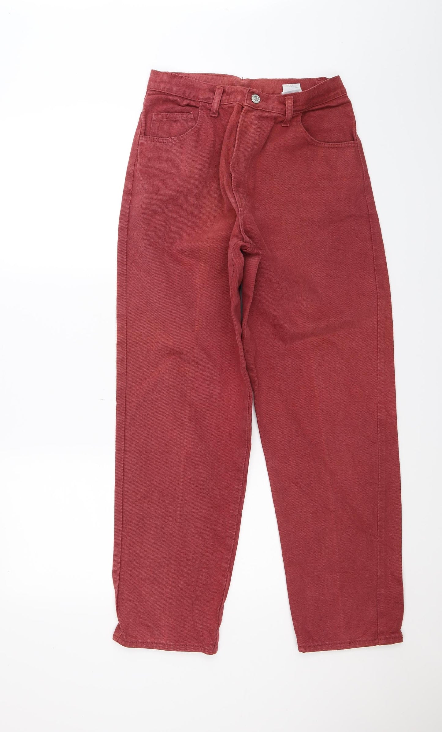 amigos Womens Red  Denim Tapered Jeans Size 14 L29 in