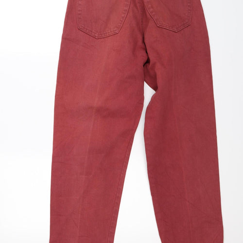amigos Womens Red  Denim Tapered Jeans Size 14 L29 in