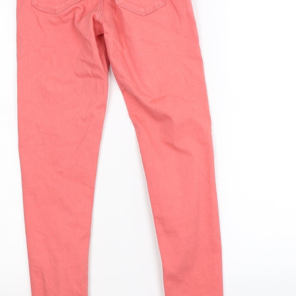Oasis Womens Pink  Denim Jegging Leggings Size 8 L27 in
