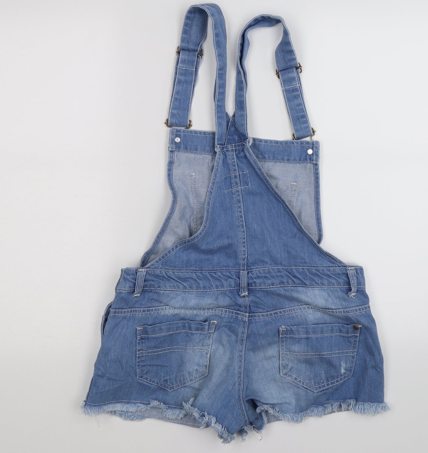 denim state Womens Blue  Denim Dungaree One-Piece Size 12