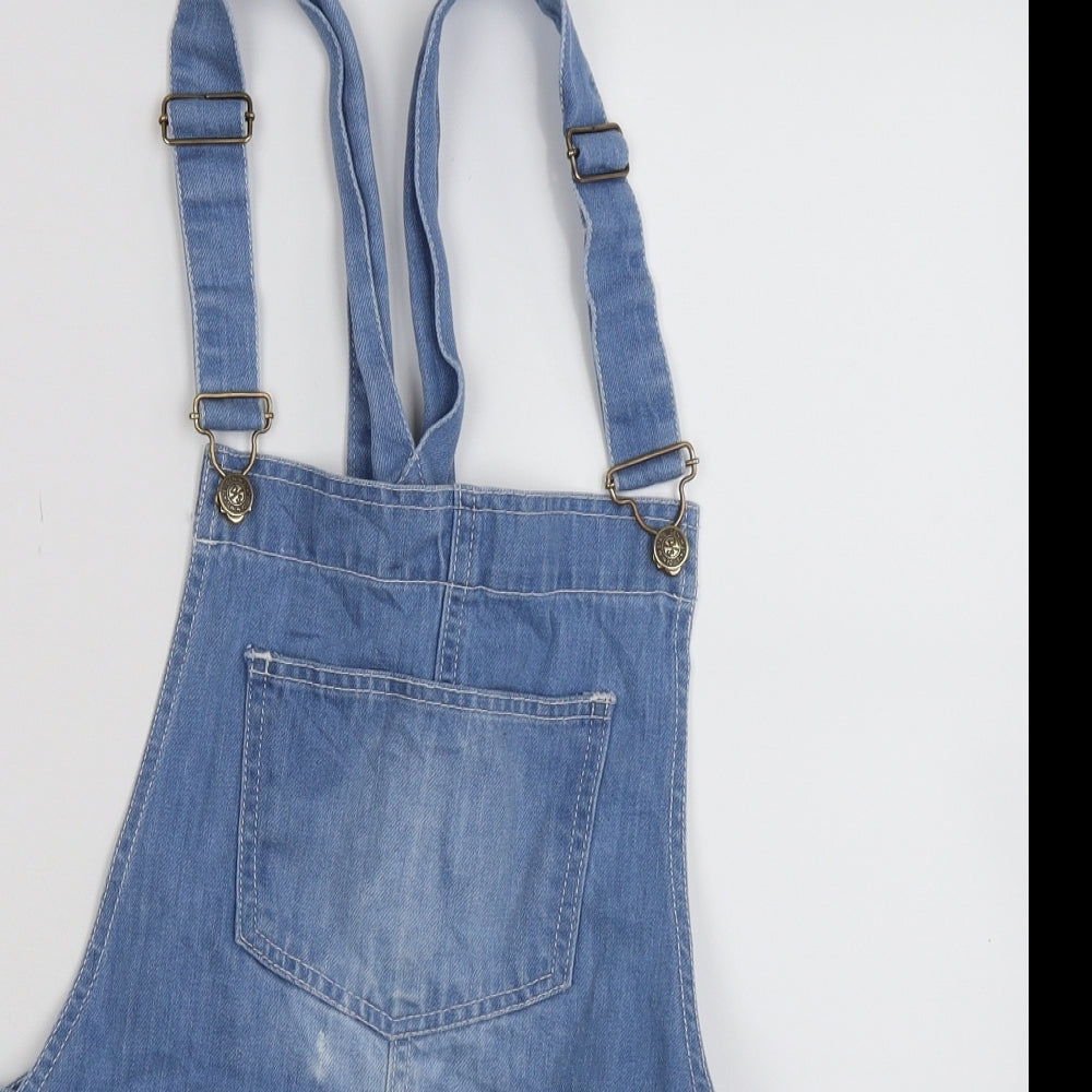 denim state Womens Blue  Denim Dungaree One-Piece Size 12