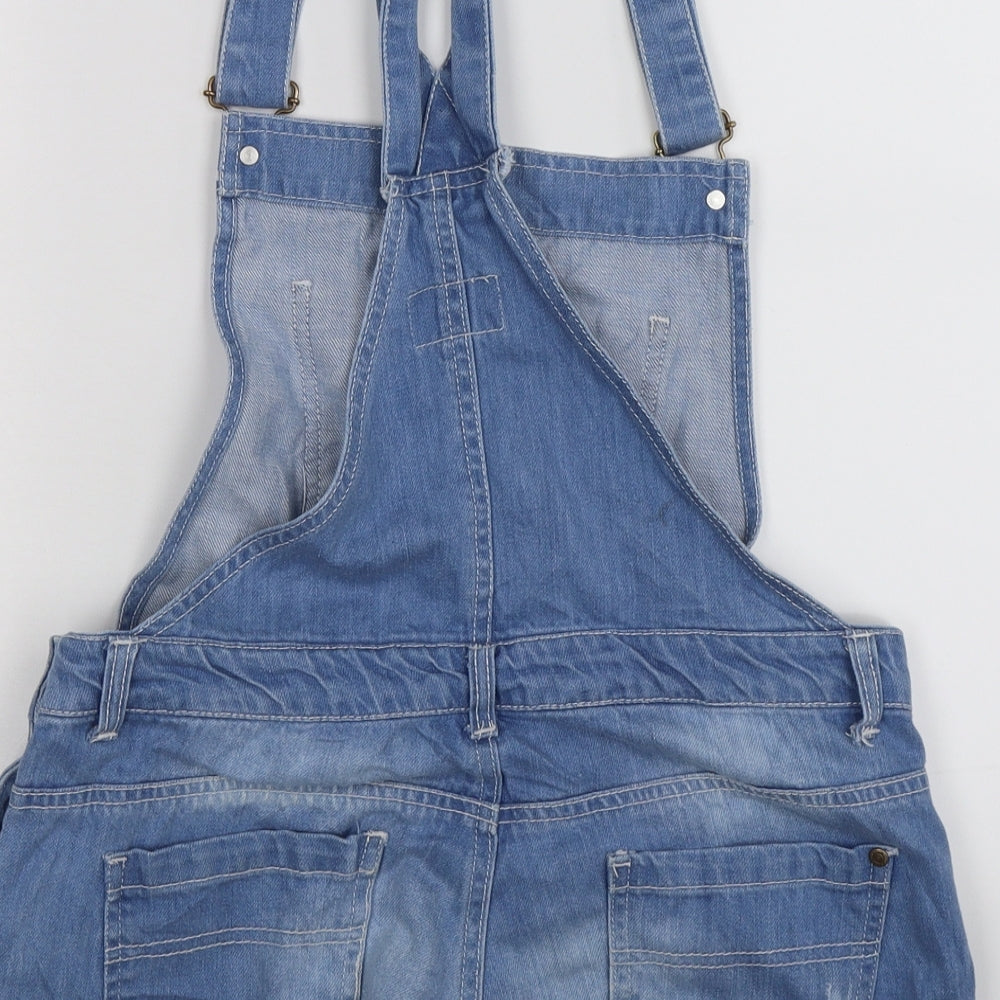 denim state Womens Blue  Denim Dungaree One-Piece Size 12